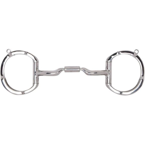 TO 5 1/2 in Myler Horse Bit Eggbutt With Hooks Low Port Comfort Snaffle