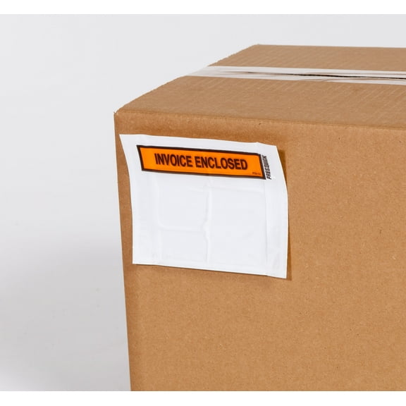 5 1/2 x 10" Invoice Enclosed Panel Face Packing List Envelope [Pack of 1000]