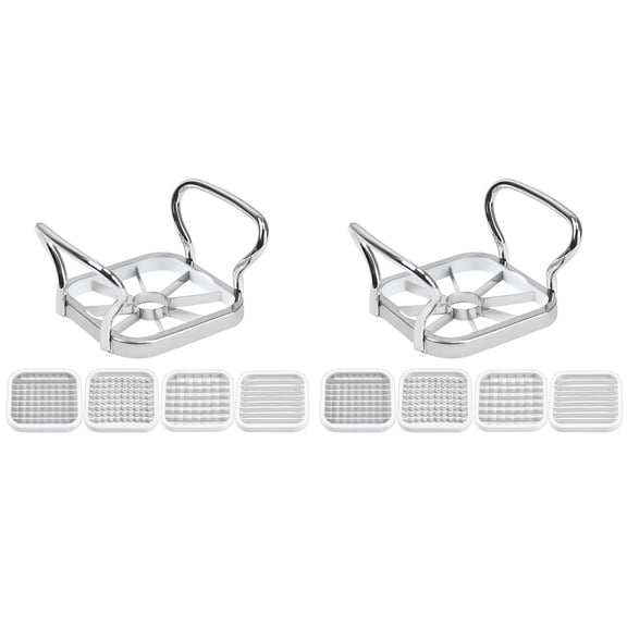 5.1''*3.9''*1.4'' 1 Stainless Steel Potato Slicer Fry Cutter French Fries Potatoes Fruit Cutter Chipper Chopper Maker French Fry Tool for Restaurant Home Kitchen Gadgets 1/2PCS