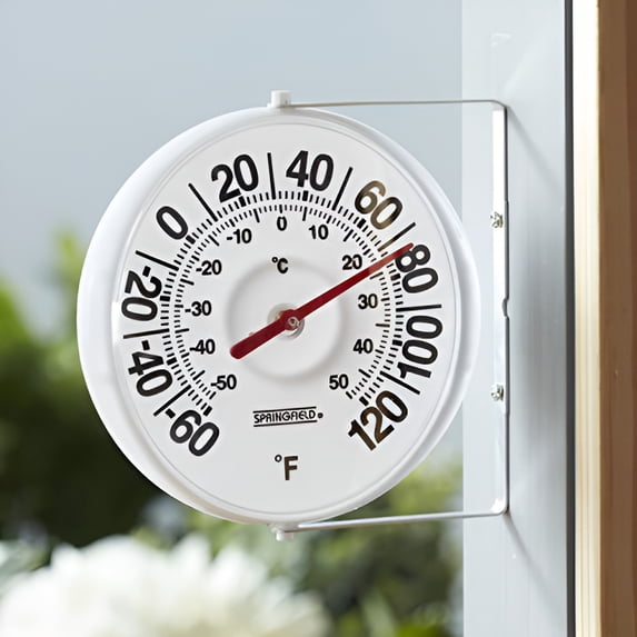 TAYLOR PRECISION PRODUCTS 5-1/4-Inch Diameter Outdoor Thermometer 90100-000-000