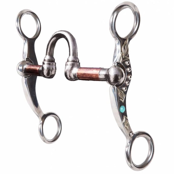 5 1/4" Professional Choice Silver Feather Shank Correction Horse Mouth Bit