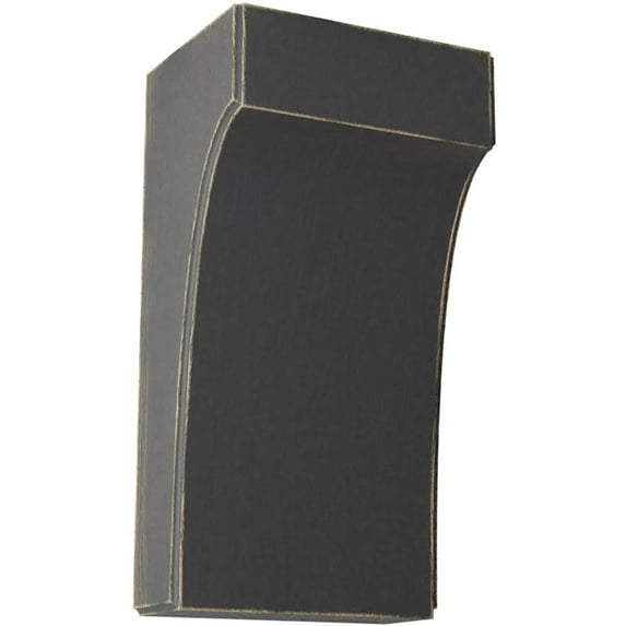 5 1/4"W x 4"D x 10"H Clarksville Wood Vintage Decor Bracket, Black