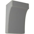thumbnail image 1 of 5 1/4"W x 4"D x 8"H Clarksville Wood Vintage Decor Bracket, Pebble Grey, 1 of 6
