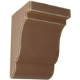 thumbnail image 1 of 5 1/4"W x 5"D x 7 1/2"H Bedford Wood Vintage Decor Bracket, Weathered Brown, 1 of 5