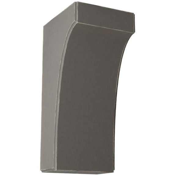 5 1/4"W x 6"D x 12"H Clarksville Wood Vintage Decor Bracket, Reclaimed Grey