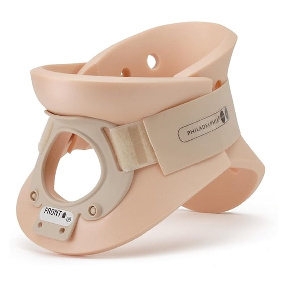 5 1/4 inch Philadelphia Rigid Cervical Collar with Neck Support Foam Lightweight Soft Brace for Men and Women (Large)