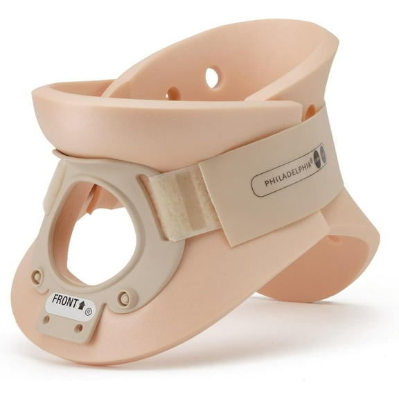 5 1/4 inch Philadelphia Rigid Cervical Collar with Neck Support Foam Lightweight Soft Brace for Men and Women (Large)