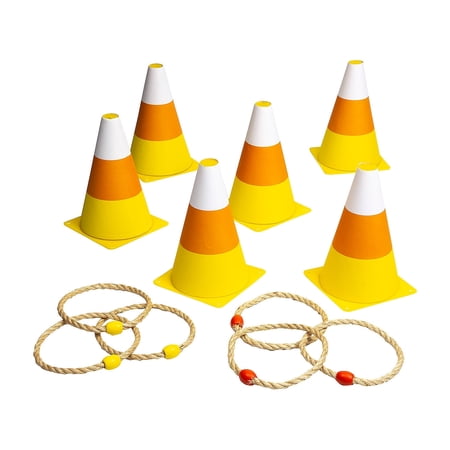 5 1/4" x 8" Fall Candy Corn Cone Style Toss Game Set - 12 Piece