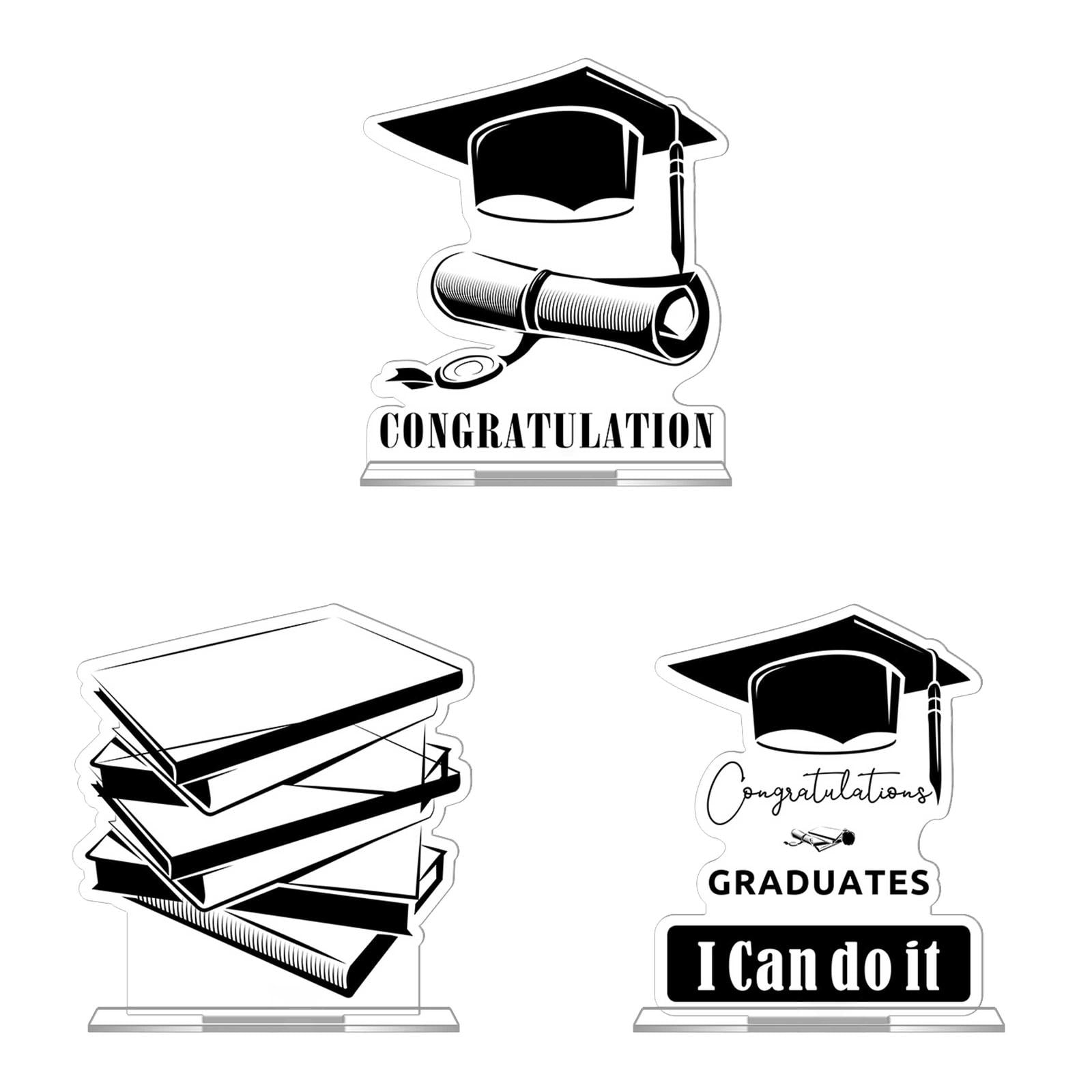 5.1*5.9'' Graduation Gifts for Her Him Graduation Acrylic Plaque with ...