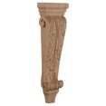thumbnail image 1 of 5 1/8"W x 2 1/4"D x 15 1/2"H Medium Acanthus Pilaster Wood Corbel, Red Oak, 1 of 1