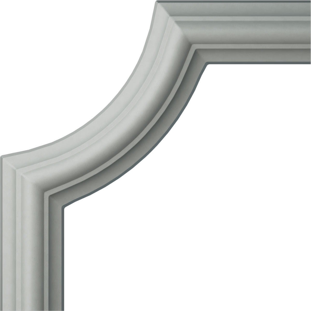 Large Classic Primed White Urethane Crown Moulding Corner