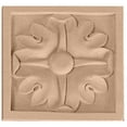 thumbnail image 1 of 5 1/8"W x 5 1/8"H x 7/8"P Large Edinburgh Square Rosette, Maple, 1 of 15