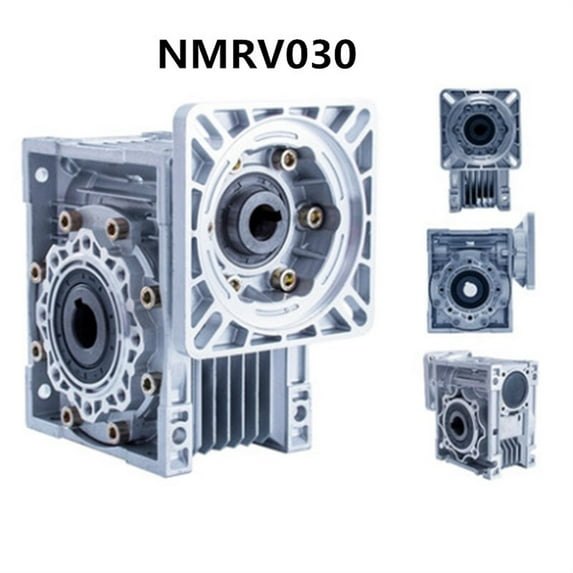 5:1-80:1 Worm Reducer NMRV030 11mm Input Shaft RV030 Worm Gearbox Speed Reducer for NEMA 23 Motor ,Low Noise - 5 RATIO 1_FLANGE 57X57