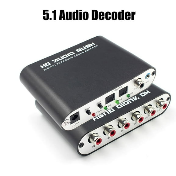 5.1 Audio Gear AC-3 Digital Audio Converter LPCM To Digital Audio Decoder