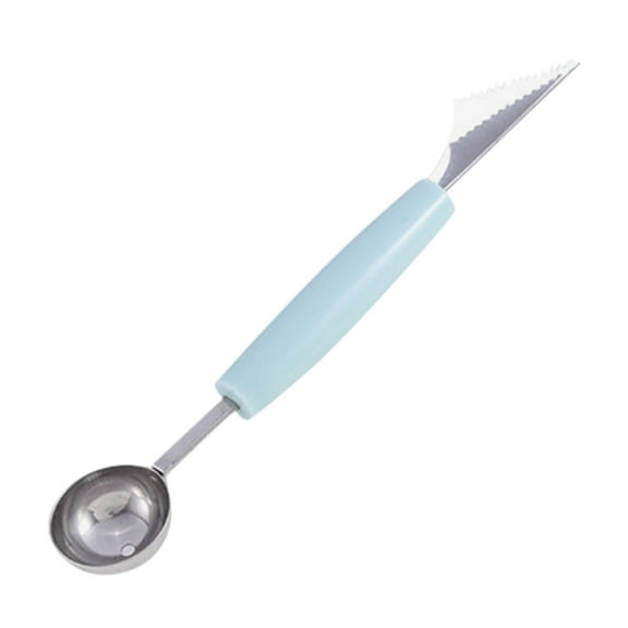 Under $5 1 × Ball Scoop,Stainless Steel Fruit Digger for Cutting Watermelon, Fruit Ball Digger, Ice Cream Round Spoon, Fruit Cutting and Dividing Carving Knife, Blue