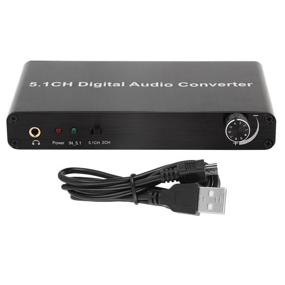 5.1 Channel Digital Audio Converter for SPDIF Input - Supports DTS and AC3 Decoding
