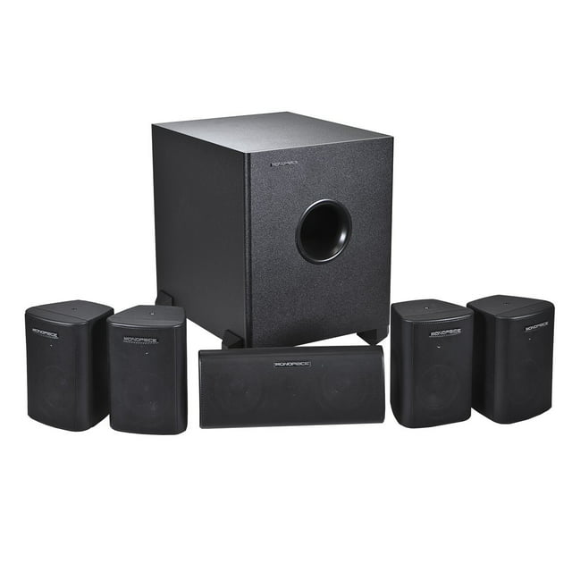 5.1 Channel Home Theater Satellite Speakers & Subwoofer ?- Black