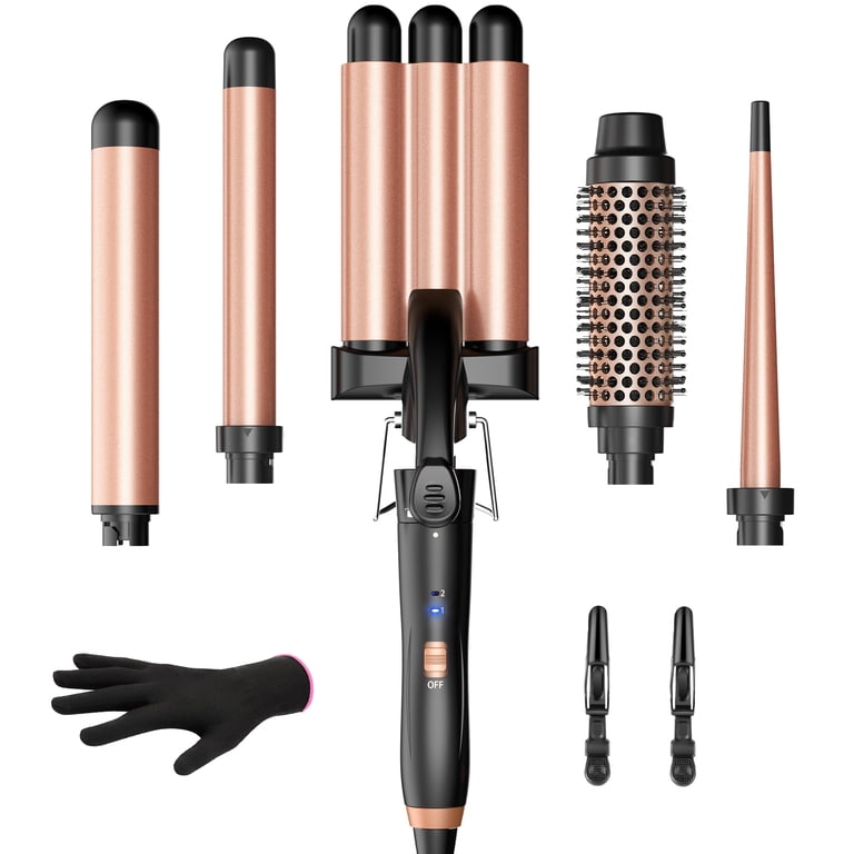 5 in 1 Curling Iron, Curling Iron Set with Negative Ion  display picture 3