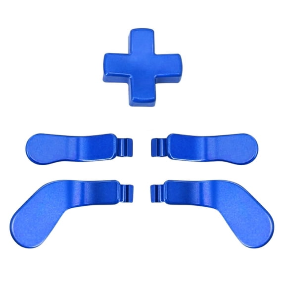 Elite Controller Paddles Compatible with Xbox Elite Series 1, 2 & Core Controller - 5 in 1 Accessories Replacement Metal Stainless Steel Paddles Trigger & D-Pad Parts, Blue