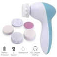 thumbnail image 1 of 5 in 1 Facial cleansing brush- waterproof face spin brush set, deep cleansing, gentle exfoliating, removing blackheads, massaging, face and body Purple, 1 of 7