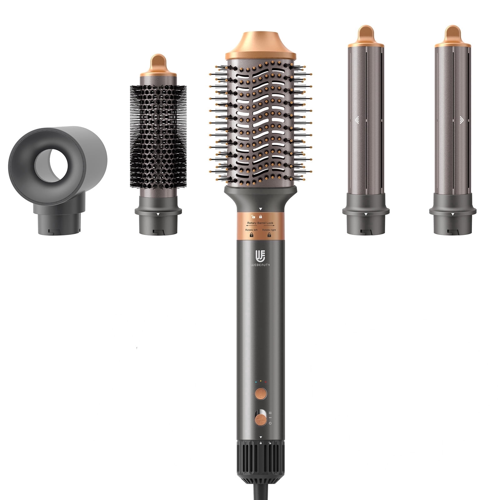 5 in 1 Hair Dryer Hot Air Styler High-Speed Blow Dryers with Negative Ionic for Fast Drying Frizz Control for All Hair Types