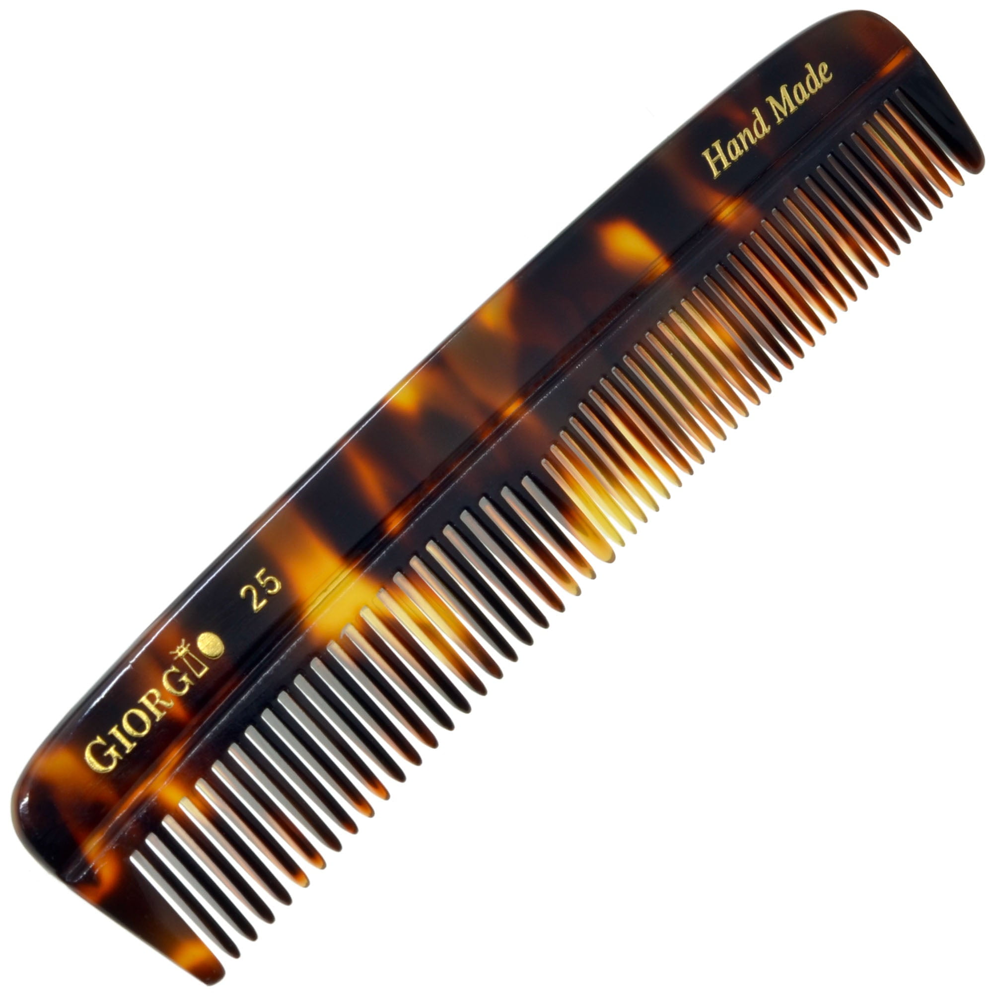 Giorgio G25 Fine Tooth and Wide Tooth Pocket Comb - Hair Styling Comb ...