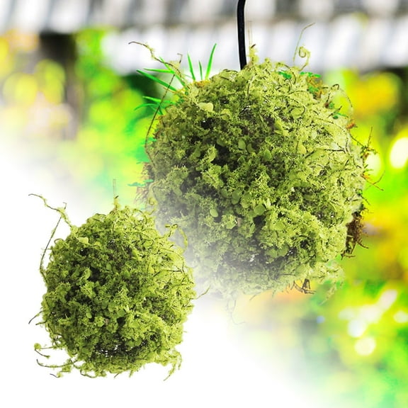 5.1 Inch Artificial Moss Topiary Balls, Large Handmade Greenery Balls for Outdoor Decor, Garden, Patio, Wedding Centerpieces, and Indoor Home Party Displays