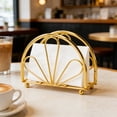 thumbnail image 1 of 5.1 Inch Half Circle Clear Vertical Paper Stand, Tissue Holder Napkin Dispenser Rack,Decorative Upright Tabletop Organizer, for Home Kitchen and Bathroom, 1 of 7