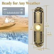 5.1 Inch Heavy Duty Doorbell Push Button Metal Led Light Door Bell Wired