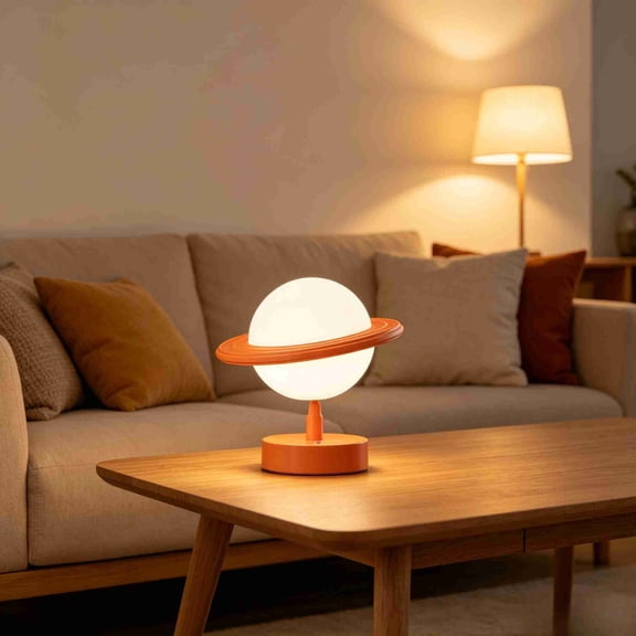 5.1 Inch Rotating Globe LED Lamp, RechargeableLight, Educational Night Light for Bedroom, Study Desk and Indoor Play Area