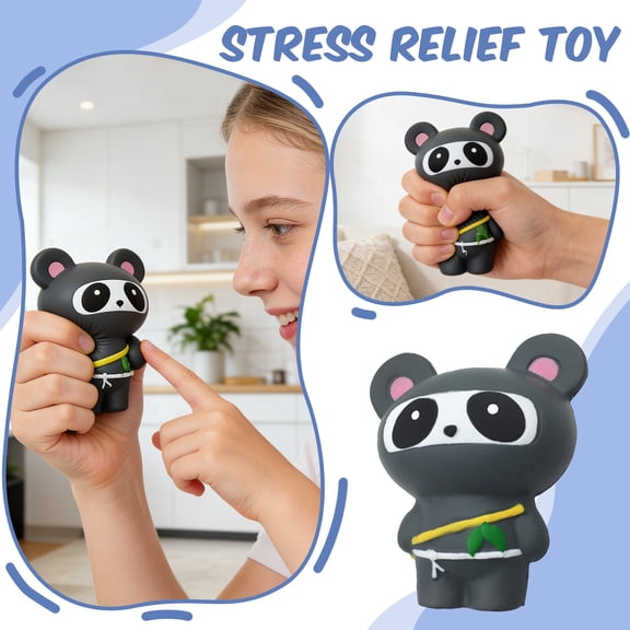 5.1 Inches Stress Relief Tools Slow Rising Squeeze Panda Shape For Adults Gift Home