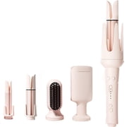 5 in 1 Interchangeable Curling Iron Set, 5 Styling Tools, 28mm 32mm 40mm Roll, Hair Straightener Brush Volumizing Comb and Curling Iron 3 Temp & Timer & Negative Ions