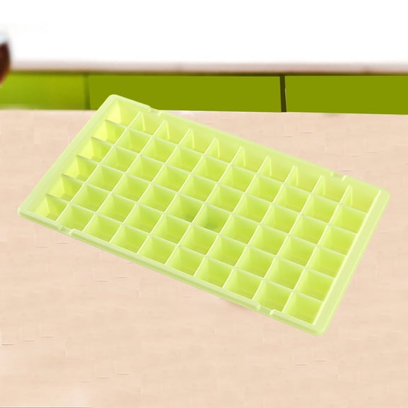 Under $5 1 Mold,Thickened 60-Grid Ice Tray Creative Ice Making Mold Green,Plastic Thickening 60 Lattice Ice Lattice Creative Ice Large Ice Lattice Ice Cube Box Ice Block Lattice