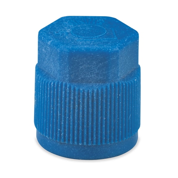 5 = 1 PACK OF 5; R134A SERVICE PORT CAP - 9MM X 1 - LS BLUE
