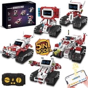 5 in 1 Robot Building Blocks Set for 8-16 Year Old Boys Girls Kids with APP or Remote Control Science Programmable & LED Display Screen,STEM Projects Educational Gifts for Kids 358PCS