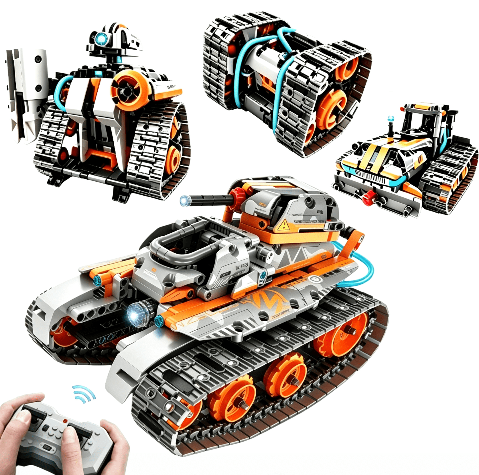 Erector 5 in 1 STEM Remote Control Building Kit, 392Pcs Blocks Erector Projects ...
