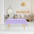thumbnail image 1 of Under $5 1 Tablecloth,Disposable Tablecloth Peva Plain Tablecloth, Solid Color Party Plastic Tablecloth Purple,Plastic Tablecloths Disposable Table Covers 54 X 108 Inches Baby Shower Cover, 1 of 8