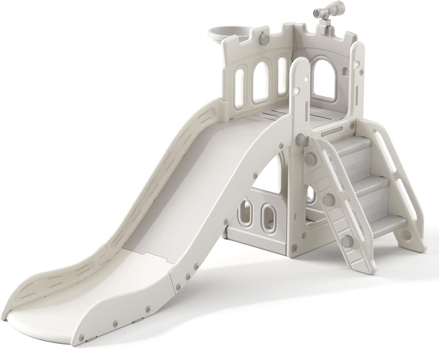 5 in 1 Toddler Slide, Extra-Long Kids Slide for Toddlers Age 1+ with ...