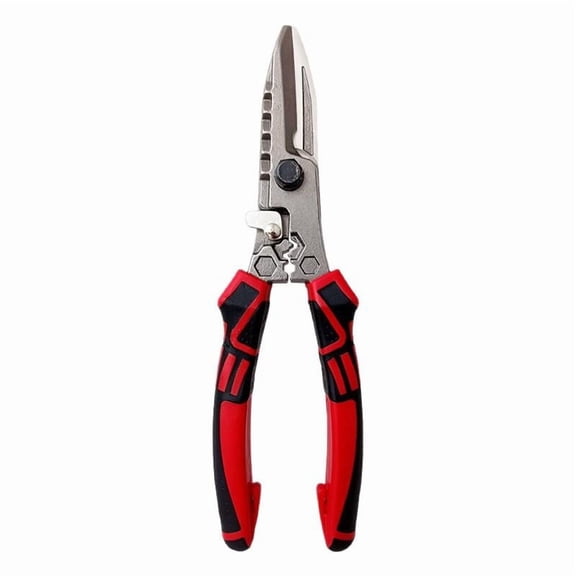 5 in 1 Tools Multifunctional Interchangeable Plier Set, Industrial Strength Metal Cutting Tool, Heavy Duty Cutting Tool for Sheet Metal Cables Electrical Maintenance Comfortable Non Slip Grip