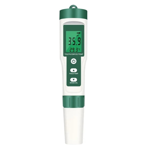 5 In 1 Water Quality Tester Monitor PH EC TDS Temperature ORP Meter For Pools Drinking Water Aquariums Digital Quality Detector ,Accurate and Reliable
