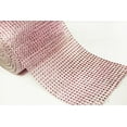 thumbnail image 1 of 5" 1 Yard Light Pink Diamond Mesh Wrap Roll Crystal Rhinestone Sparkle Ribbon, 1 of 1