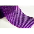 thumbnail image 1 of 5" 1 Yard Purple Diamond Mesh Wrap Roll Crystal Rhinestone Sparkle Ribbon, 1 of 1