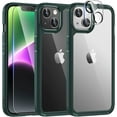 thumbnail image 1 of 5 in 1 for iPhone 14 Plus Case [Not Yellowing], with 2 Tempered Glass Screen Protectors+2 Camera Lens Protectors [Military Grade Protection] Shockproof Slim iPhone 14 Plus Case 6.7 Inch,Clear, 1 of 16