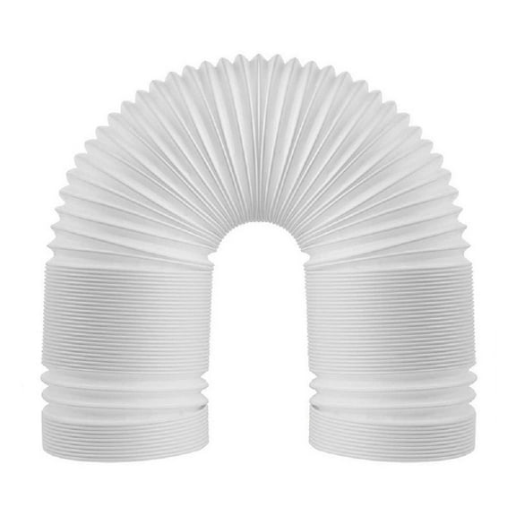 5.1 in. x 6.5 ft. White Hickon Polypropylene Material Air Conditioner Hose, Counter-Clockwise