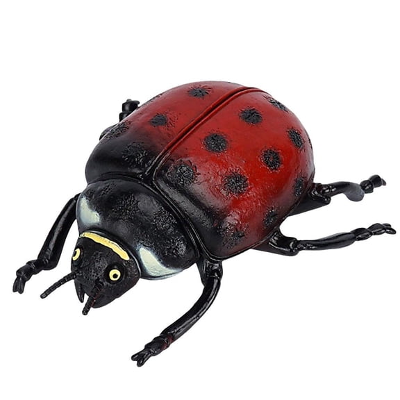 5.1 inch Fake Beetle Simulated Beetle Model Realistic Plastic Beetle Figures for Fairy Garden Decoration