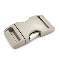 5 - 1 inch Satin Aluminum Side Release Buckles