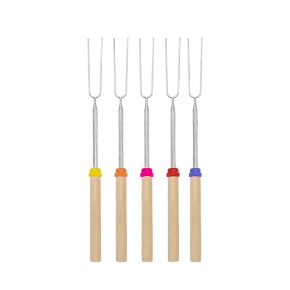 5/10/12 Pack Corn Barbecue Skewers 8 Pack Smores Sticks Metal Material 32 Inch Extendable Camping Roasting