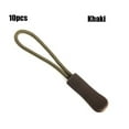 thumbnail image 1 of 5/10/15/20pcs High quality Bags Clip Buckle Suitcase Tent Backpack Ends Lock Zips Cord Rope Pullers Zip Puller Replacement Zipper Pull KHAKI 10PCS, 1 of 8