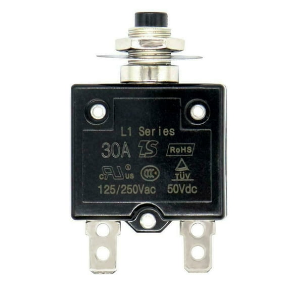 5 10 15 30A Push Button Circuit Breaker Overload Protector Manual Reset Thermal