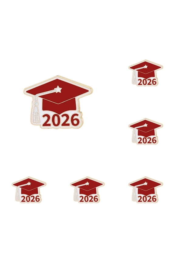 5/10/15 Pack Graduation Pins Bulk Class of 2026 Enamel Lapel Pins Cap Diploma Design for Backpack Hat Jackets Congrat Grads Gifts Students Teachers Graduation Party Favors